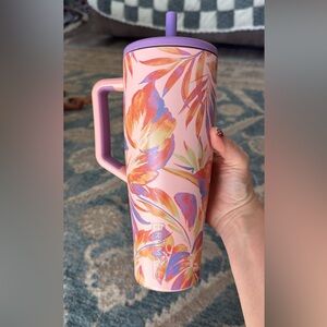 BrüMate Era 40 oz Colorful Floral Tumbler with Handle- used
